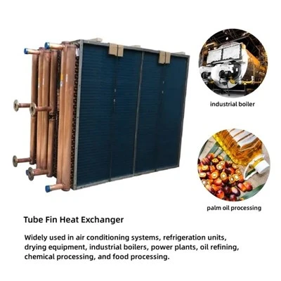 Copper Tube Aluminium Fin Cua Txias Chiller Thaum tshav kub kub Exchanger Evaporator Condenser Chev Rau Hloov